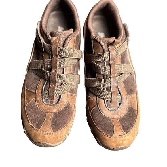 Skechers Womens Brown Casual Sneakers Size 9 Leather Upper & Man-Made Material - Picture 7 of 9